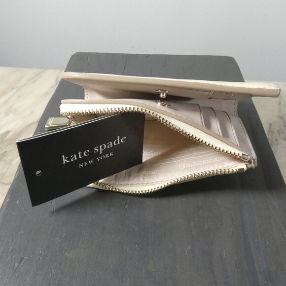 kate spade new york Devin Small Compact Wallet Sweet Cream - Picture 6 of 16